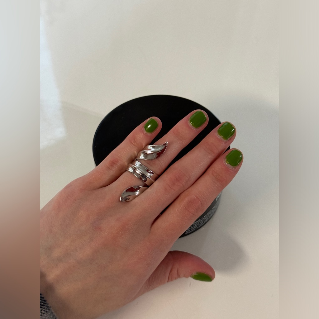 Jennifer Fisher Gold-Plated Palm Ring In Silver, Size| 5,5 Women